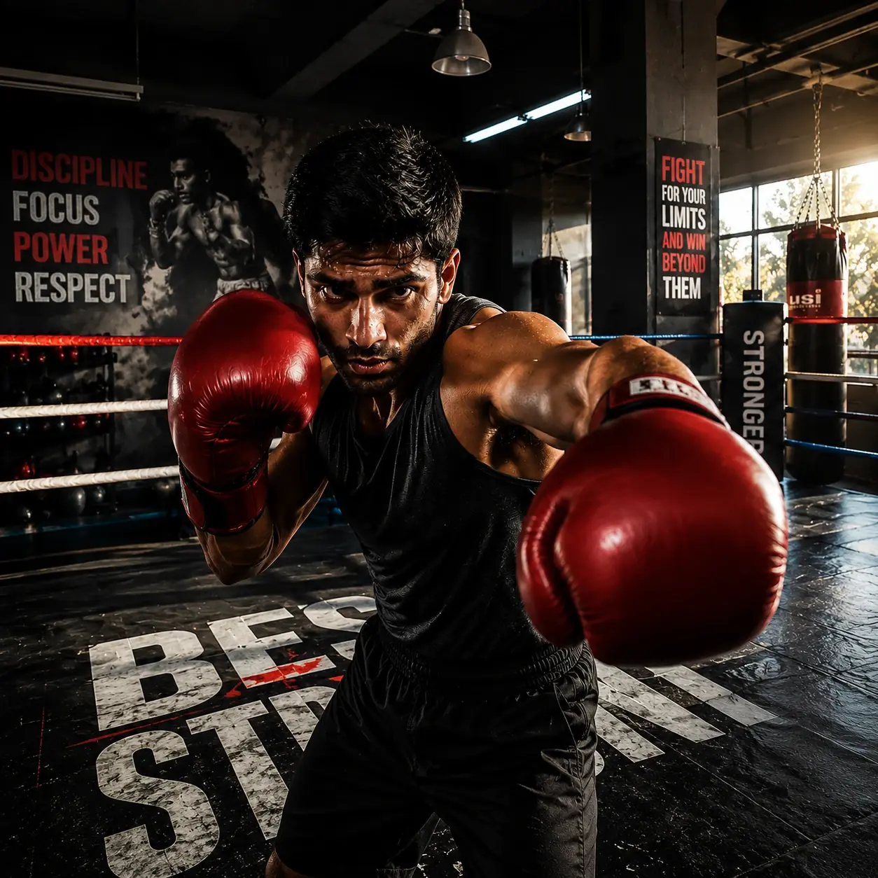 Boxing area at Ryper Fitness, Kannauj